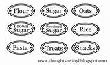 Labels Canister Sugar Flour Powdered Brown Pantry Label Svg Rice Vinyl Meal Planning Enlarge Thumbnails Click Thoughtsinvinyl sketch template