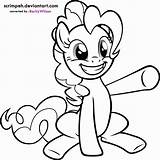 Mewarnai Poni Kuda Pony Coloringhome Pinkie Untuk sketch template