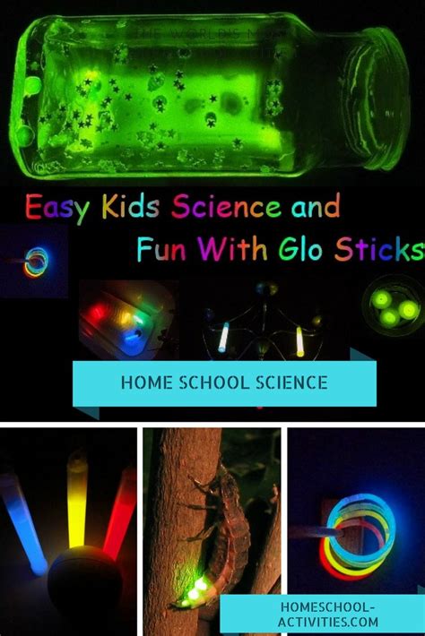 cool science experiments  kids  glow sticks