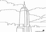 Coloring Empire State Building Getcolorings Symbols sketch template