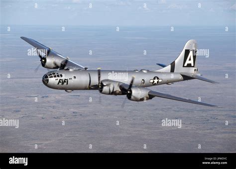 Usaf Boeing B 29 Super Fortress Named Fifi Flying Over A Desert