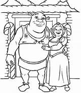 Shrek Printable Fiona Coloring Colouring Pages Ecoloringpage sketch template