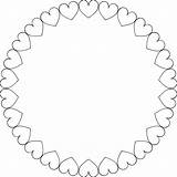 Coloring Heart Bing Pages Frame Printable Border Frames Template Shape Clipart Flower Hearts Petal Library Round Cliparts Digital Clip Use sketch template
