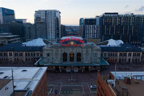 exterior  train station   drone aerial shot editorial stock photo image  landmark