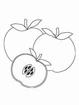 Coloring Apples Printable Onlinecoloringpages Pages sketch template