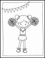Cheer Cheerleading Cheerleader Stunts Tinys sketch template
