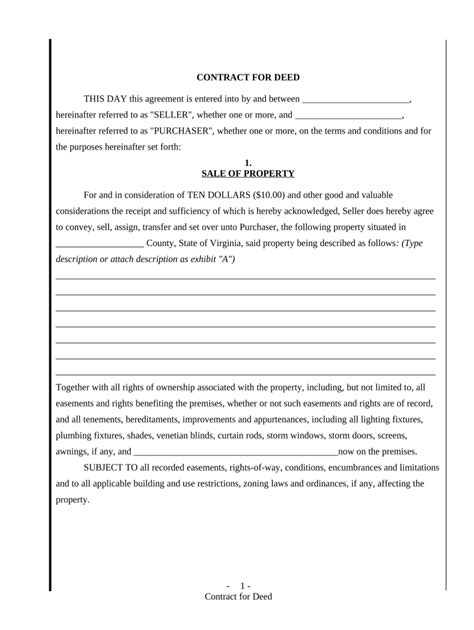 virginia deed form fill   sign printable  template signnow