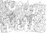 Vegetable Coloring Pages Garden Farm Gardens Fruits sketch template