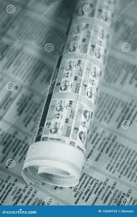 rolled newspaper stock image image  print media communication