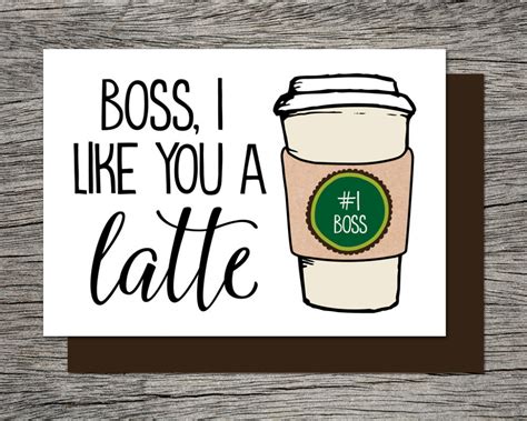 bosses day cards printable   printable