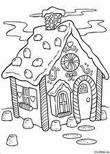 Coloring Pages Christmas House Cake Color Printable Gingerbread Santa Nativity Super Colouring Dibujos Print Book Ginger Bread Winter Has sketch template
