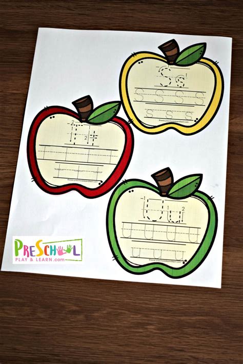 printable traceable alphabet apple cards