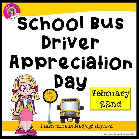 bus driver appreciation day february  lead joyfully