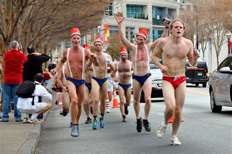 Tons Of Fun Hot Men The Atlanta Santa Speedo Run 2012 Daily Squirt
