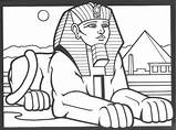 Coloring Sphinx Egyptian Pyramid Drawing Pages Pyramids Egypt Hatshepsut Ancient Drawings Sphynx Kids Cleopatra Da Colouring Printable Crafts Bing Print sketch template