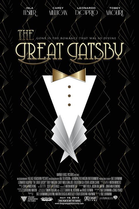 great gatsby poster  great gatsby warner bros pictures gatsby event