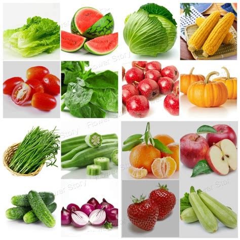 fruits  vegetables  seeds package easy  grow