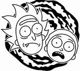 Rick Morty Coloring Pages Drawing Printable Tattoo Color Book Heads Stickers Colorings Silhouette Drawings Colouring Getdrawings Und Cricut Getcolorings Xcolorings sketch template