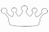 Crown Coloring Simple Drawing King Princess Template Pages Drawings Wecoloringpage Templates Prints Paintingvalley Popular sketch template