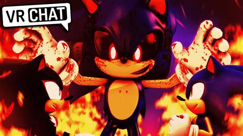 Sonic And Shadow Meet Sonic Exe Vr Chat Youtube