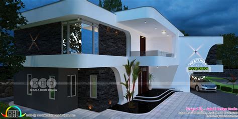 creative unique home  flowing design kerala home design  floor