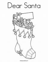 Santa Coloring Dear Stockings Print Many Color Noodle Stocking Twistynoodle Favorites Login Add Twisty sketch template