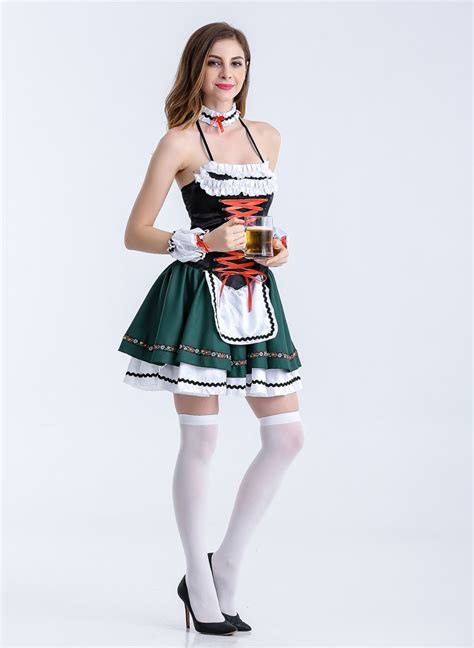 Sexy German Beer Maid Costume Hot Girl Hd Wallpaper Sexiz Pix
