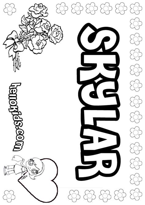 ideas  coloring pages girls names home family style