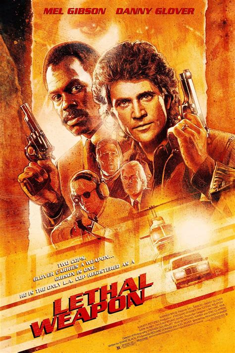 lethal weapon    artwork action  poster  posters vintage