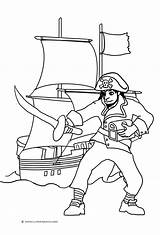 Pirate Ship Coloring Sword Pages Drawing Simple Template Getdrawings Ships Description sketch template