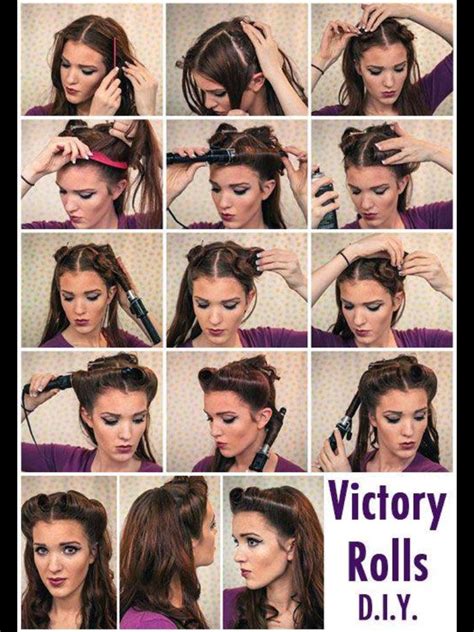 step by step pinup hairstyle vintage pinup hair tutorial hair