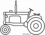 Tractor Coloring Pages John Deere Clipart Simple Print Colouring Chalmers Drawing Allis Color Outline Farmall Template Humvee Graphics Old Getcolorings sketch template