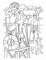 Barbie Coloring Pages Dog Ken Dreamhouse House Life Dream Beach Drawing Her Printable Colouring Cute Color Roczen Print Princess Mermaid sketch template