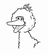 Bird Big Coloring Pages Sesame Street Kids Playinglearning sketch template