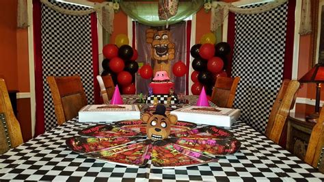 Fnaf Five Nights At Freddy S Birthday Theme Party Decorating Ideas