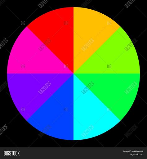 spectrum color wheel image photo  trial bigstock
