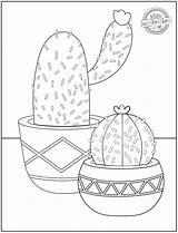 Cactus Prickly Nicely sketch template