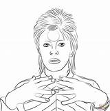 Coloring Bowie David Pages Kingdom United Printable Print sketch template