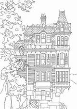 Colouring Magical Colorir Mansion Venice sketch template