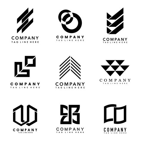set  company logo design ideas vector   vectors