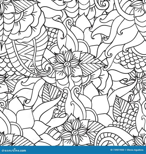 coloring pages  adultsdecorative hand drawn doodle nature