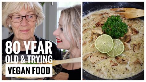 80 Year Old Tries Vegan Food Chickn In Lime Sauce Easy Recipe Youtube