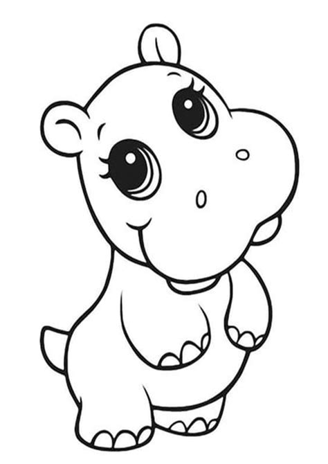 list  easy cute animal coloring pages references   cute