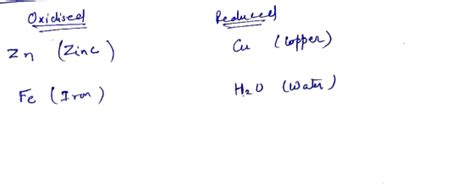 Part Aandb Redox Reactions And Batteries Observe The Reactions Given