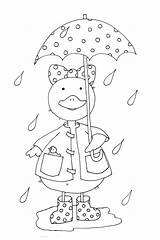 Rainy Coloring Pages Digi Stamps Crafts Stamp Zoo sketch template