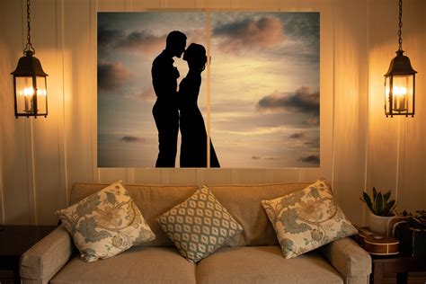 couple  love canvas wall art print decor love canvas wall etsy