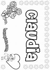 Claudia Coloring Pages Girls Hellokids Sheets Print Color sketch template