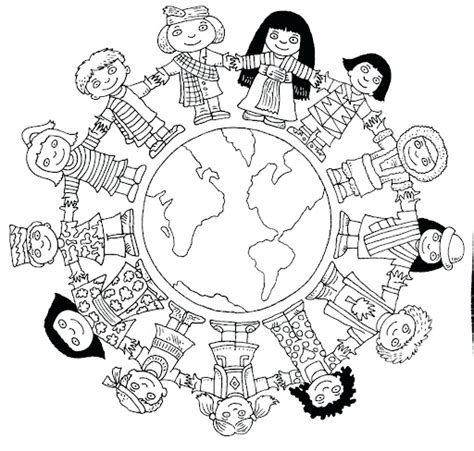 world coloring page coloring home