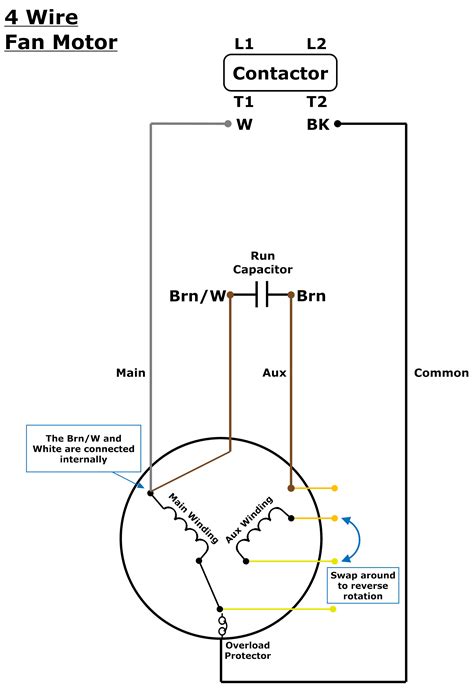 wiring diagram  universal condenser fan motor wiring diagram  schematic