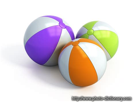beach balls photopicture definition  photo dictionary beach